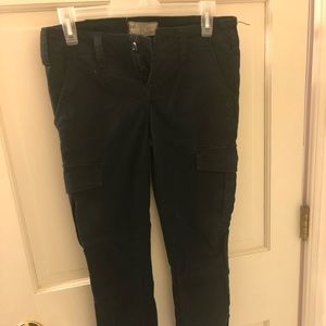 Free people black cargo pants skinny